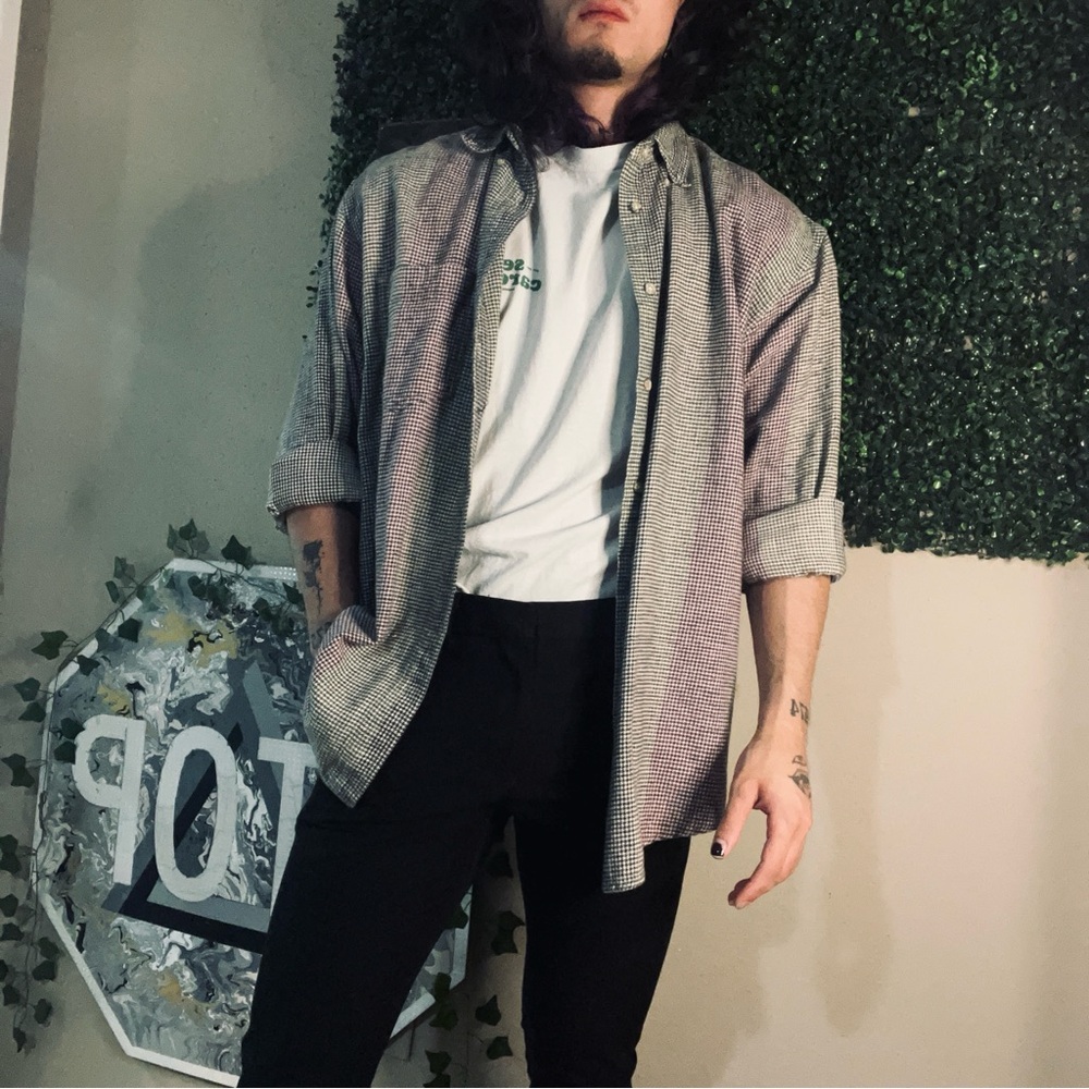 VINTAGE oversized flannel